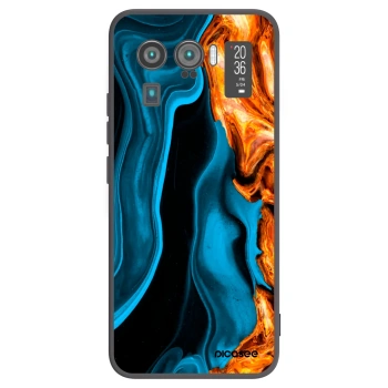 Picasee silikónový čierny obal pre Xiaomi Mi 11 Ultra - Gold blue