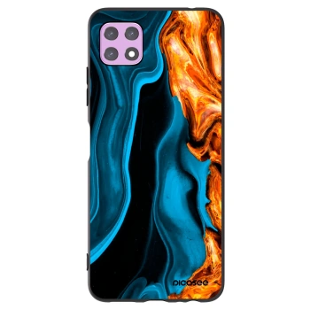 Picasee silikónový čierny obal pre Samsung Galaxy A22 A226B 5G - Gold blue