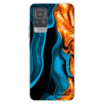 Picasee silikónový prehľadný obal pre Vivo X60 Pro 5G - Gold blue