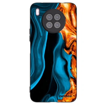 Picasee silikónový čierny obal pre Huawei Nova 8i - Gold blue