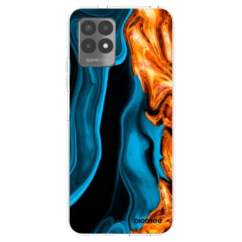 Picasee silikónový prehľadný obal pre Realme 8i - Gold blue