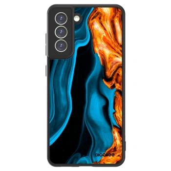 Picasee ULTIMATE CASE pro Samsung Galaxy S21 FE 5G - Gold blue