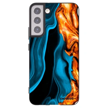 Picasee silikónový čierny obal pre Samsung Galaxy S22+ 5G - Gold blue