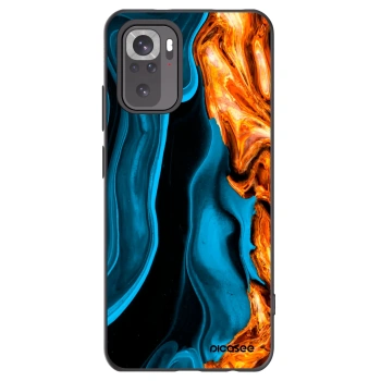 Picasee silikónový čierny obal pre Xiaomi Redmi Note 11S 4G - Gold blue