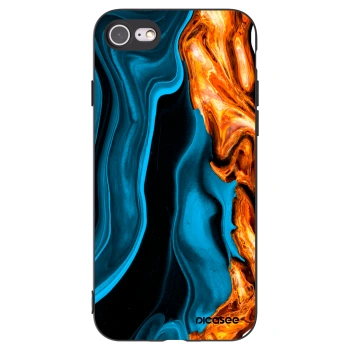 Picasee silikónový čierny obal pre Apple iPhone SE 2022 - Gold blue