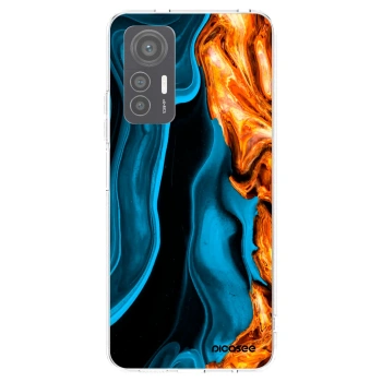 Picasee silikónový prehľadný obal pre Xiaomi 12 Lite - Gold blue