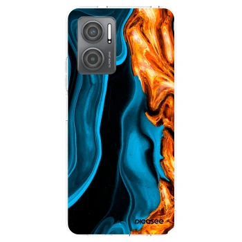 Picasee silikónový prehľadný obal pre Xiaomi Redmi 10 5G - Gold blue