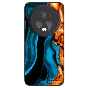 Picasee silikónový čierny obal pre Honor Magic5 Pro - Gold blue
