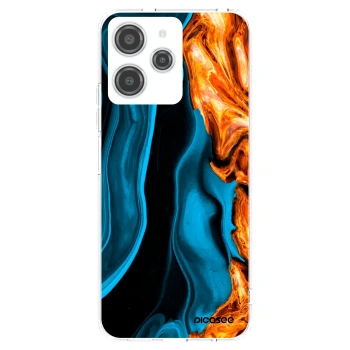 Picasee silikónový prehľadný obal pre Xiaomi Redmi 12 4G - Gold blue