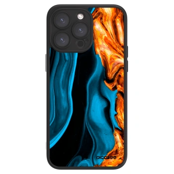 Picasee ULTIMATE CASE MagSafe pro Apple iPhone 15 Pro Max - Gold blue