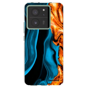 Picasee silikónový prehľadný obal pre Xiaomi 13T Pro - Gold blue