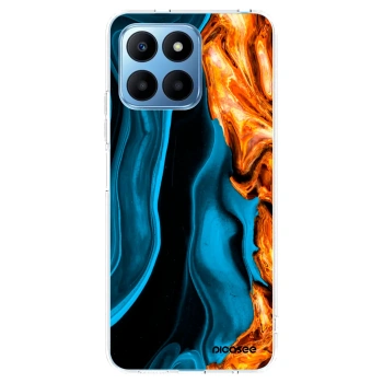 Picasee silikónový prehľadný obal pre Honor 70 Lite - Gold blue