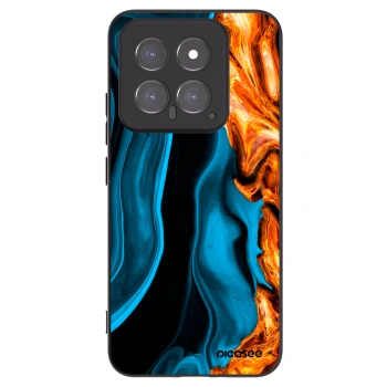 Picasee silikónový čierny obal pre Xiaomi 14 - Gold blue