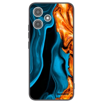 Picasee silikónový čierny obal pre Xiaomi Redmi 12 5G - Gold blue