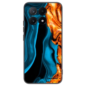 Picasee silikónový čierny obal pre Xiaomi Poco X6 Pro - Gold blue