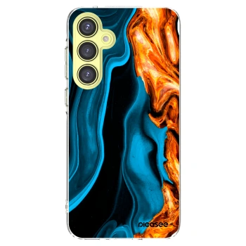 Picasee silikónový prehľadný obal pre Samsung Galaxy A35 5G A356B - Gold blue