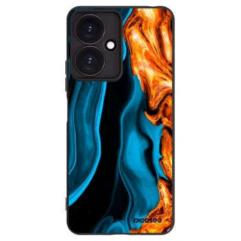 Picasee silikónový čierny obal pre Xiaomi Redmi 13C 5G - Gold blue