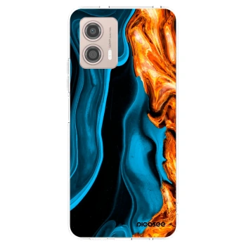 Picasee silikónový prehľadný obal pre Motorola Moto G53 5G - Gold blue
