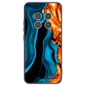 Picasee silikónový čierny obal pre Realme 12 Pro 5G - Gold blue