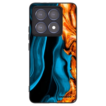 Picasee silikónový čierny obal pre Xiaomi 14T Pro - Gold blue