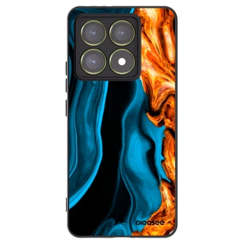 Picasee silikónový čierny obal pre Xiaomi 14T - Gold blue