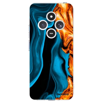 Picasee silikónový prehľadný obal pre Xiaomi Redmi 14C - Gold blue