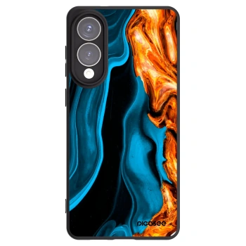 Picasee silikónový čierny obal pre Samsung Galaxy S25 Edge 5G - Gold blue
