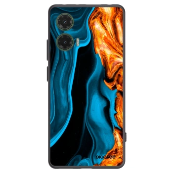 Picasee silikónový čierny obal pre Motorola Moto G35 5G - Gold blue