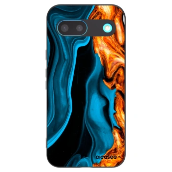 Picasee silikónový čierny obal pre Google Pixel 8 - Gold blue