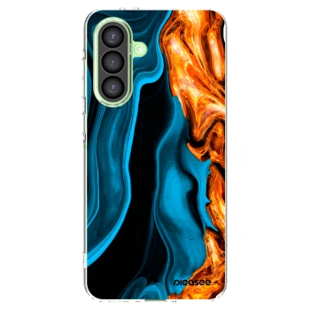 Picasee silikónový prehľadný obal pre Samsung Galaxy A26 5G A266B - Gold blue