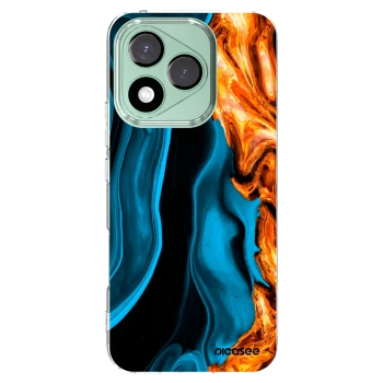 Picasee silikónový prehľadný obal pre Honor 400 Lite 5G - Gold blue