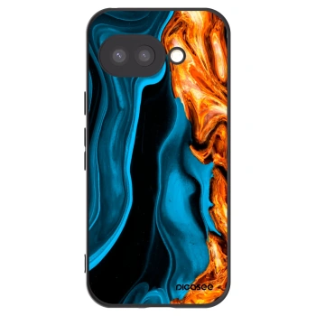Picasee silikónový čierny obal pre Google Pixel 9a - Gold blue