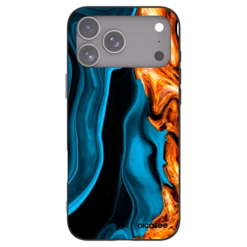 Picasee silikónový čierny obal pre Apple iPhone 17 Pro Max - Gold blue