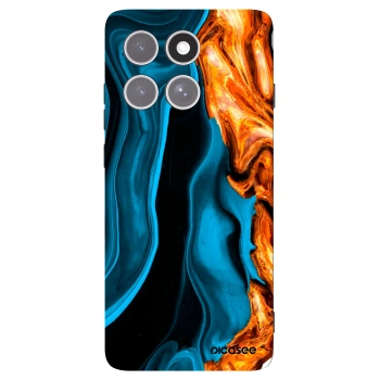 Picasee silikónový čierny obal pre Motorola Edge 60 Pro - Gold blue