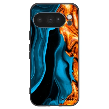Picasee silikónový čierny obal pre Google Pixel 10 Pro - Gold blue