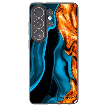Picasee silikónový čierny obal pre Samsung Galaxy S26 Ultra - Gold blue
