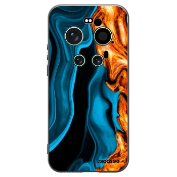 Picasee silikónový čierny obal pre Xiaomi 17 Ultra - Gold blue