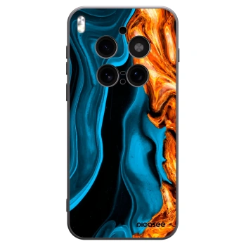 Picasee silikónový čierny obal pre Vivo X300 Pro - Gold blue