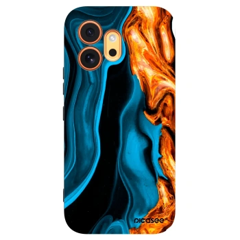Picasee silikónový čierny obal pre Honor 600 - Gold blue