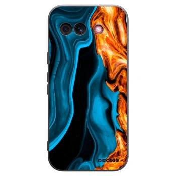 Picasee silikónový čierny obal pre Google Pixel 10a - Gold blue