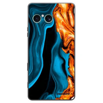 Picasee silikónový čierny obal pre Sony Xperia 10 VII - Gold blue