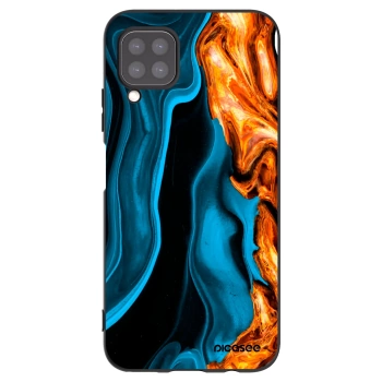 Picasee silikónový čierny obal pre Huawei P40 Lite - Gold blue
