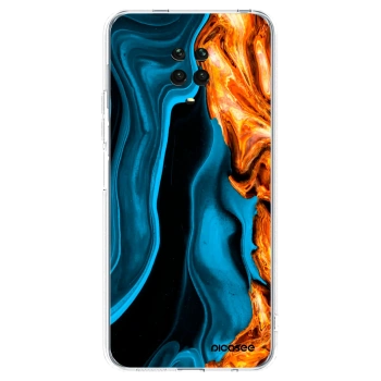 Picasee silikónový prehľadný obal pre Xiaomi Redmi Note 9S - Gold blue