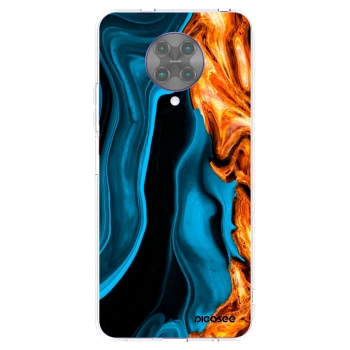 Picasee silikónový prehľadný obal pre Xiaomi Poco F2 Pro - Gold blue