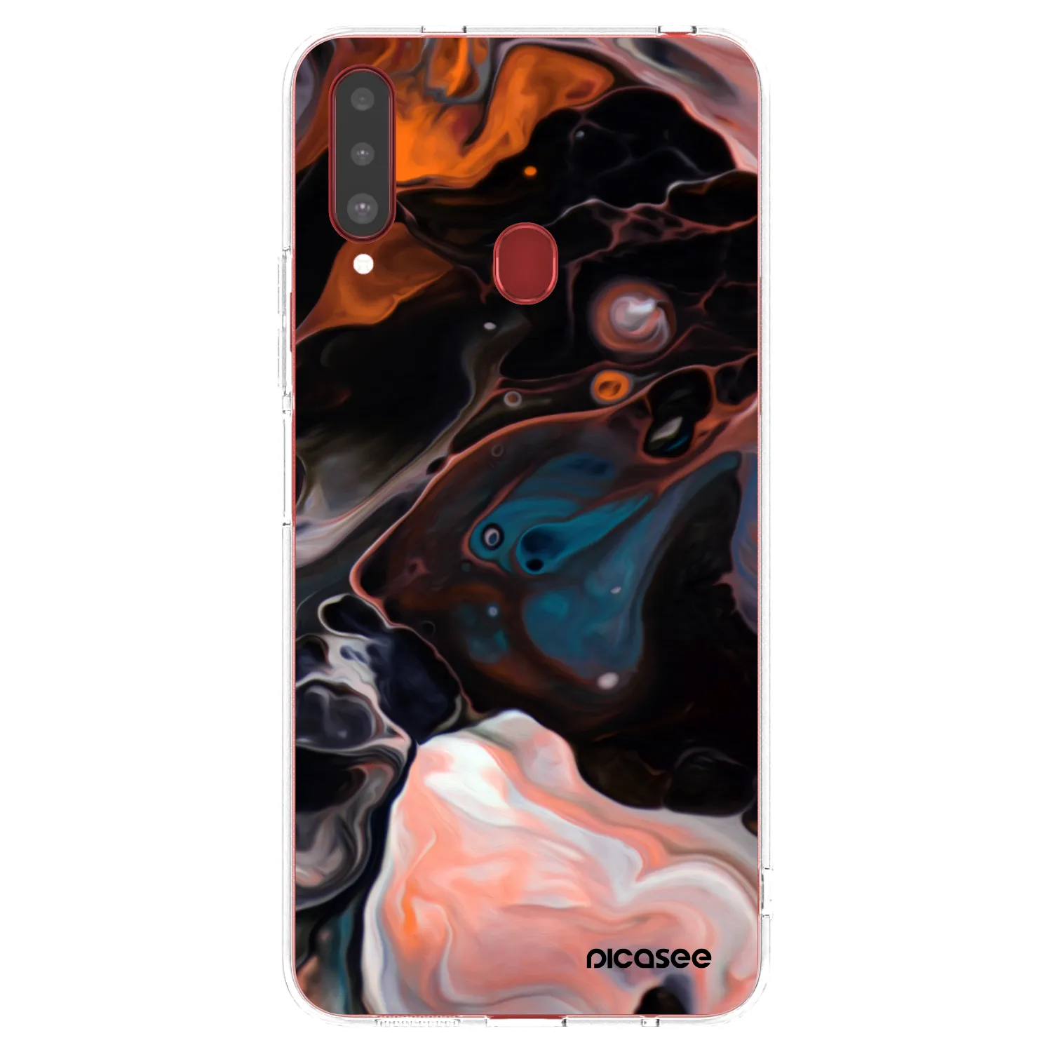 Picasee silikónový prehľadný obal pre Samsung Galaxy A20s - Cream