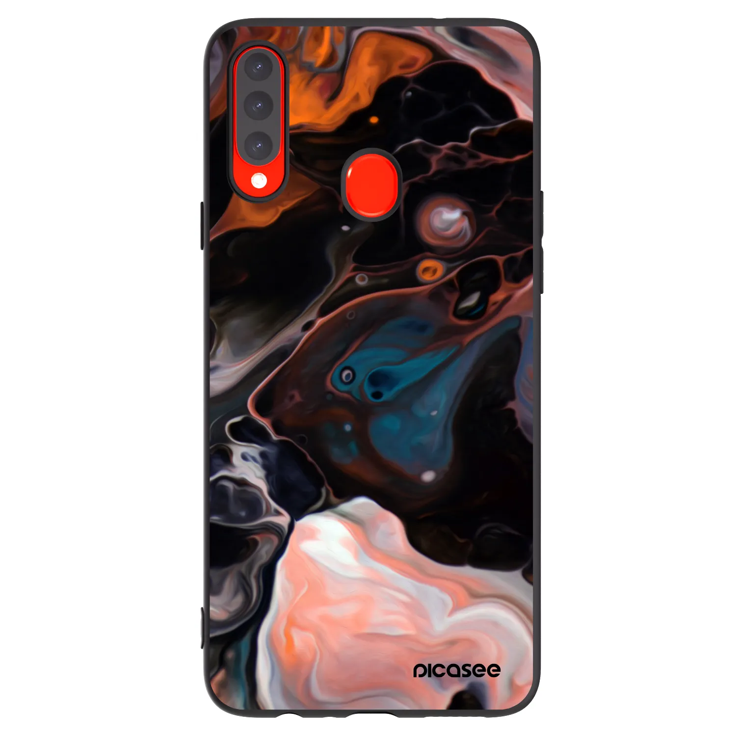 Picasee silikónový čierny obal pre Samsung Galaxy A20s - Cream