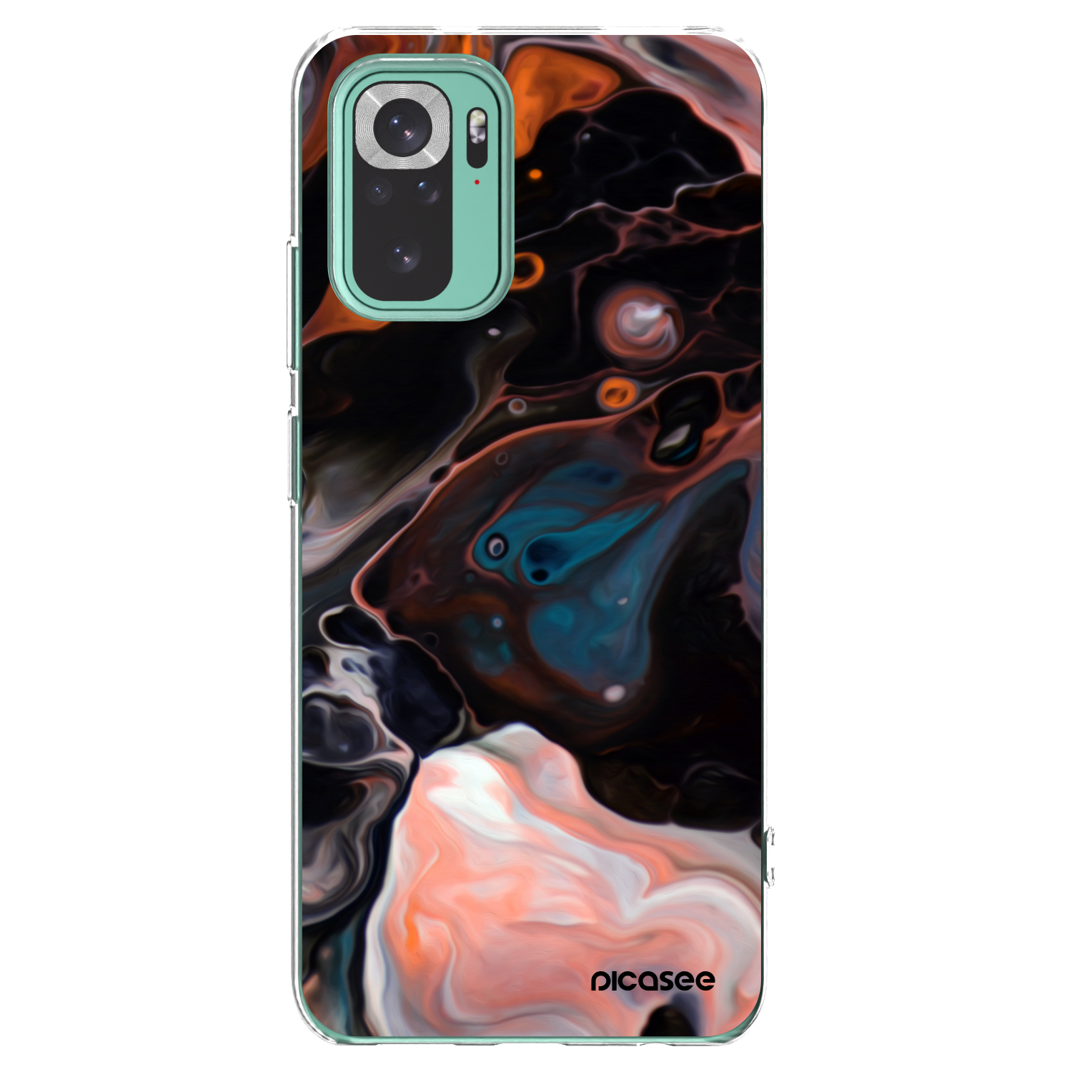 Picasee silikónový prehľadný obal pre Xiaomi Redmi Note 10 Pro - Cream