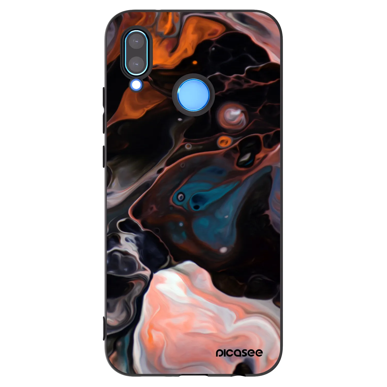 Picasee silikónový čierny obal pre Huawei P20 Lite - Cream