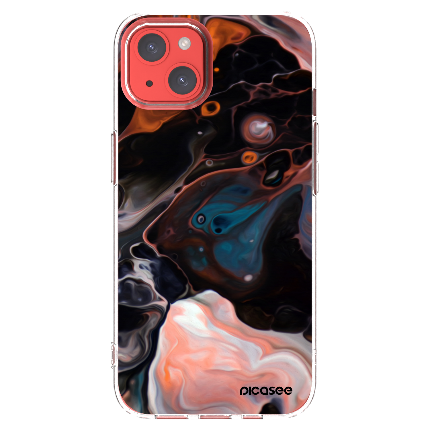 Picasee silikónový prehľadný obal pre Apple iPhone 13 - Cream