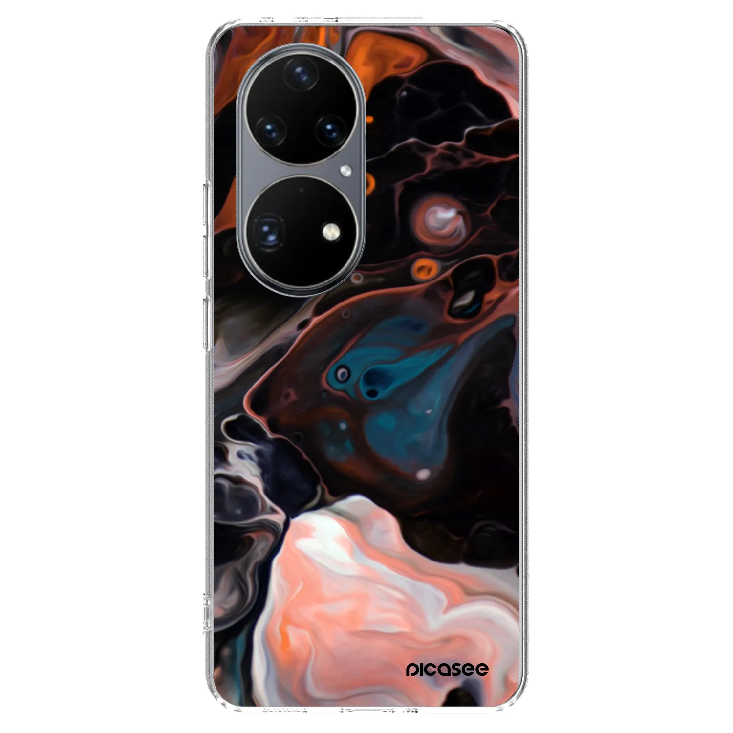 Picasee silikónový prehľadný obal pre Huawei P50 - Cream